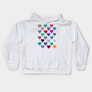 More Little Patterned Hearts Kids Hoodie